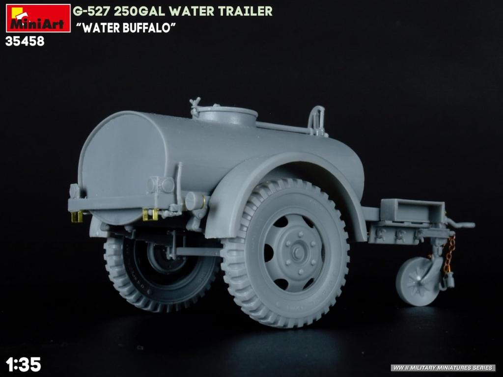 MiniArt 250 Gallon Water Trailer Plastic Model Kit MA35458 1/35 G-527 "Water Buffalo"