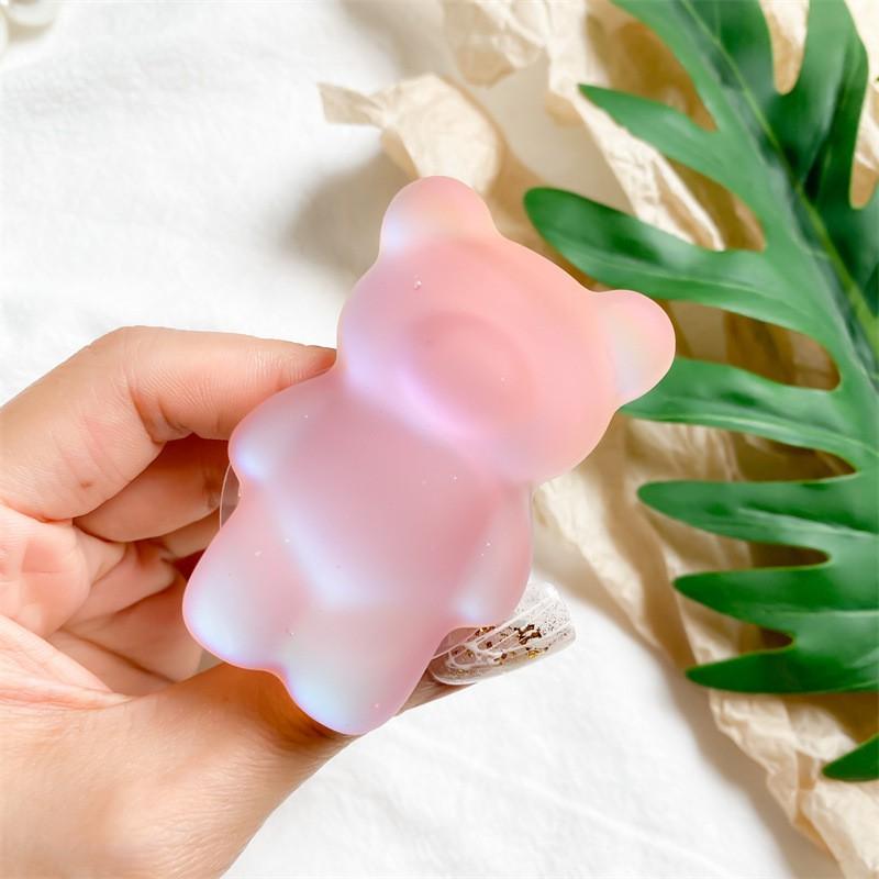 Korean Colorful Bear Airbag Bracket Cartoon Candy Matte Phone Stand Desktop Folding Gift