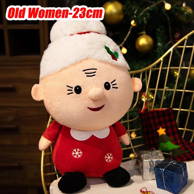 Weihnachtsmann Schneemann Rentier Plüschtier Kreatives Weihnachtsgeschenk für Mädchen Feiertag Niedliches Weiches Plüschtier
