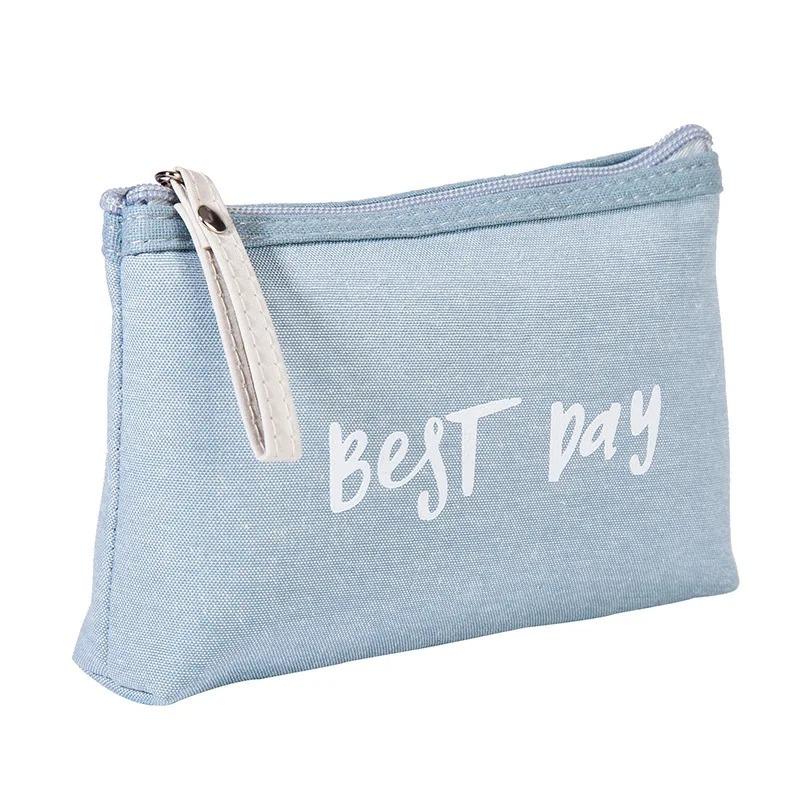 Cute Makeup Bag for Women, Minimalist Cosmetic Pouch Travel Toiletry Organizer, Gift Idea for Girls, Waterproof Small Bag