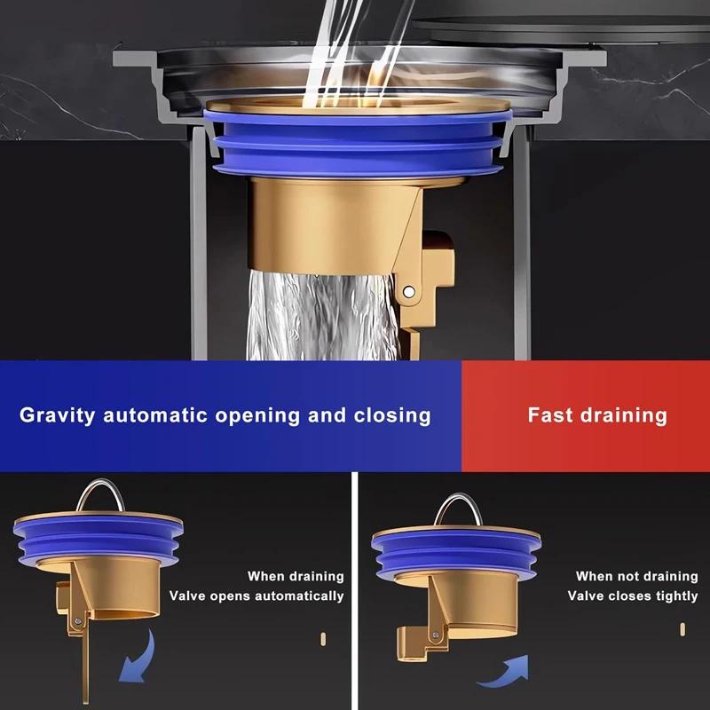 Desodorante anti-cheiro para piso, filtro de drenagem de água, plug de filtro de piso, válvula de drenagem de chuveiro, acessórios de banheiro resistentes a odores
