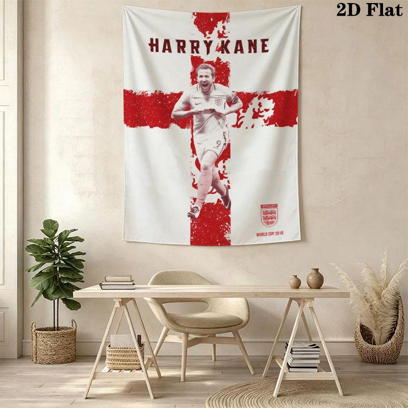 Harry Kane Legend  Wall Hanging Printed Fabric Blanket Decorative Tapestries for Bedroom Living Room Home Decor