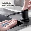 Kitchen Sink Liquid Pump Head Stainless Dish Soap Dispenser with Extension Tube for DishClean & Hand Sanitizer Bathroom Accessor