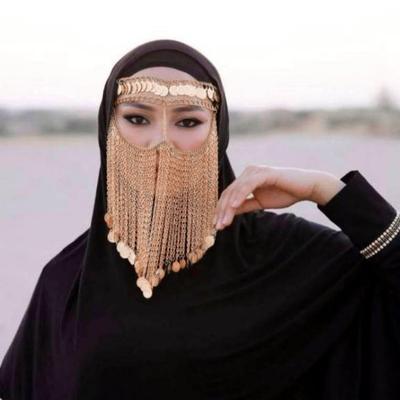Head Chain with Adjustable Design Nightclub Bar Party Performance Metal Tassel Headdress Women Face Curtain