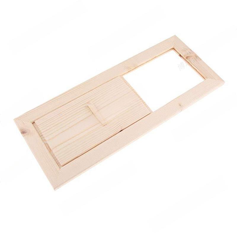 Wooden Sauna Vent 34x13.7x5cm Air Ventilation Outlet For Steam Room Heating Equipment Easy Install Natural Wood Accessories