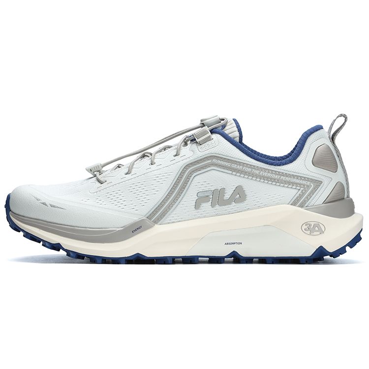 FILA 3A LYNX ATR Breathable Comfortable Fabric TPU Wrap Support Rebound Low Top Trail Running Shoes Men sneaker Fog-Gray A12M311207FVD