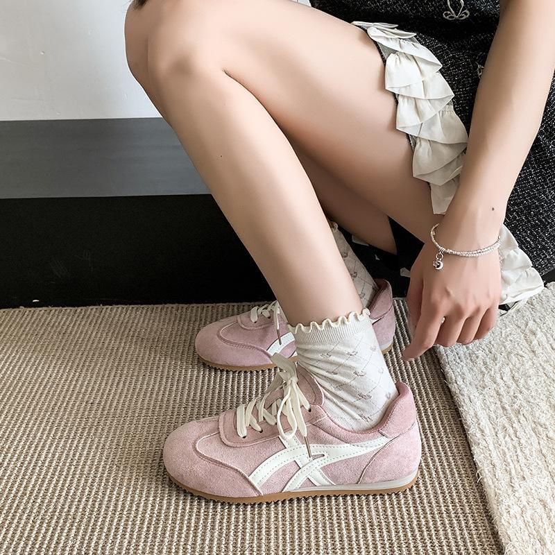 Forrest Gump shoes flat women's shoes 2025 German training shoes versatile new spring and summer retro feet small casual sports shoes