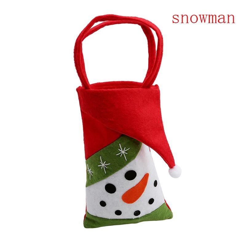 Santa Claus Snowman Elk Penguin Christmas Candy Gift Bags