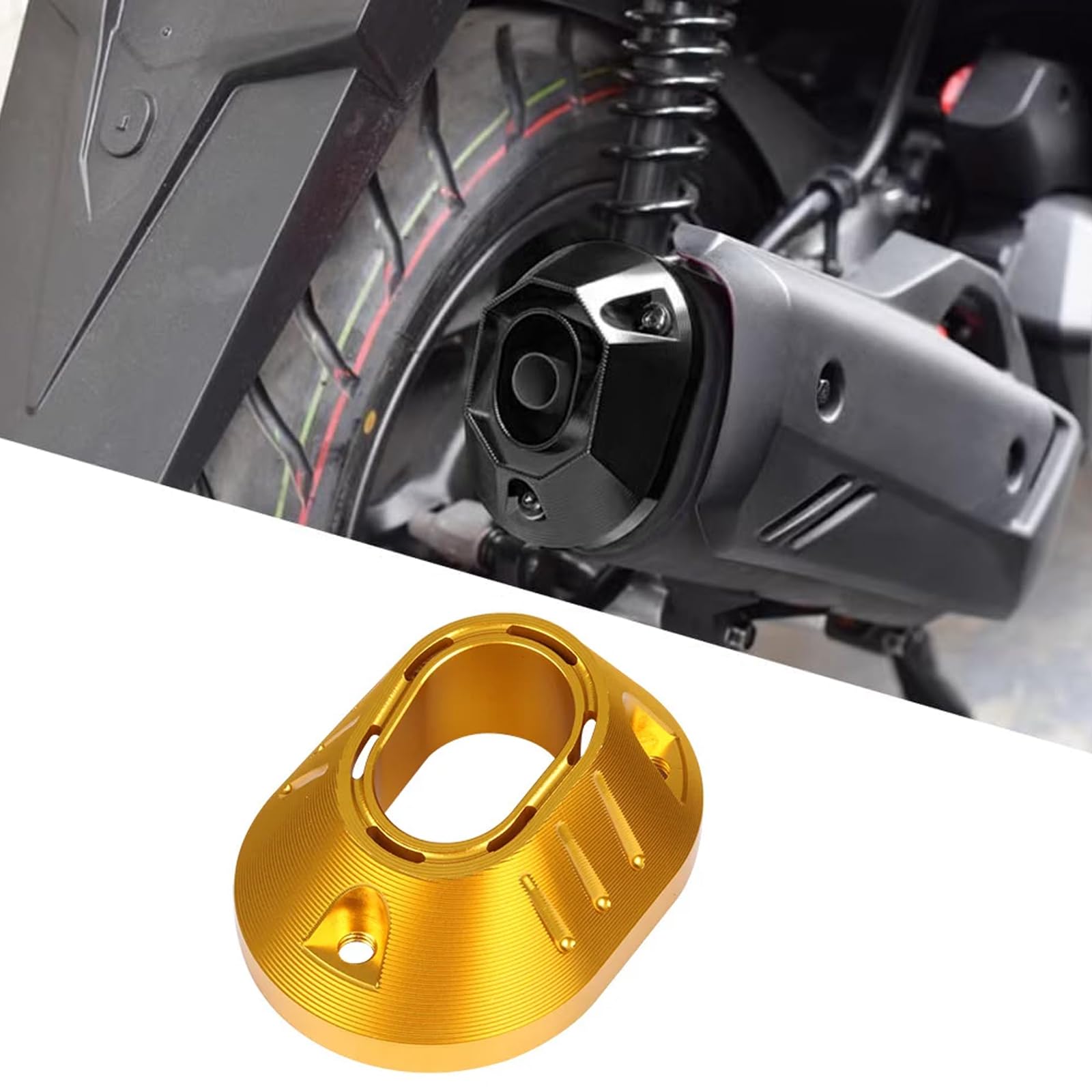 

ДЛЯ PCX160 PCX125 PCX150 PCX 125 150 160 2021-2023 Аксессуары Крышка выхлопной трубы Глушителя Защита Крышка хвоста Кожух (Золото)