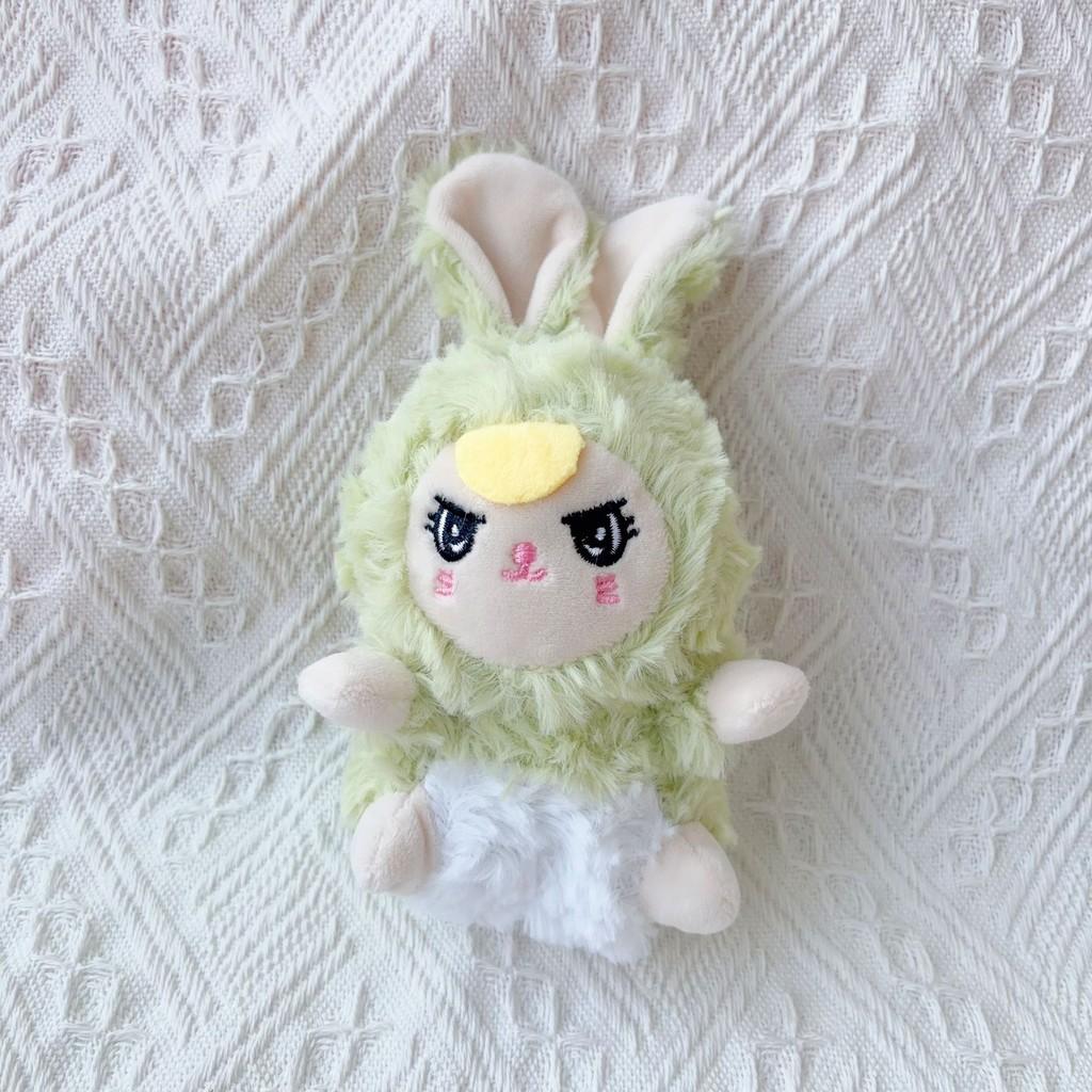Plush Cute Rabbit Keychain With Embroidery Design For Kids Accessories Bag
