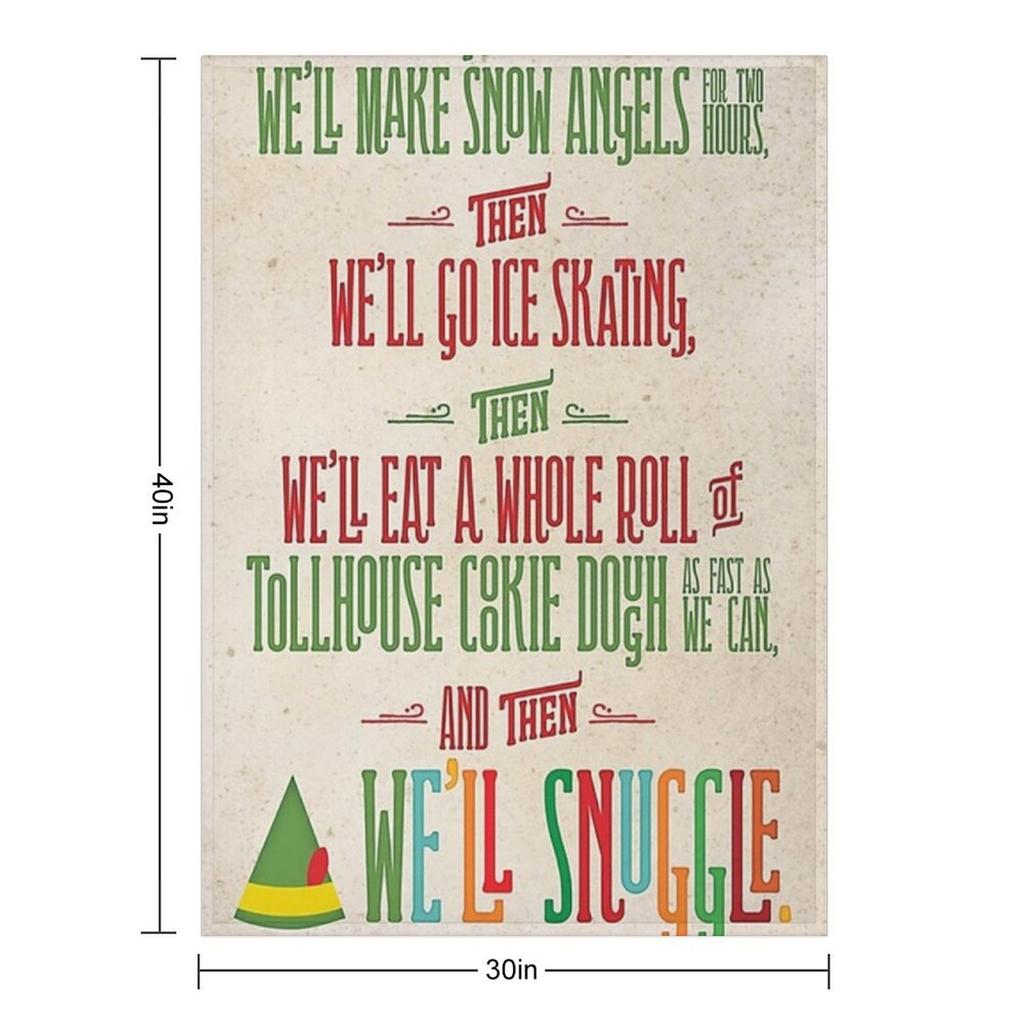 Buddy the ElfAnd then. Throw Blanket manga Hairys Polar Plaid Blankets