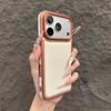 Luxus Kunstleder Schlichte Handyhülle für iPhone 17 Pro Max 17 Pro 17 16 15 14 13 12 11 mit Schutzstoßstange und Rückseitenschutz