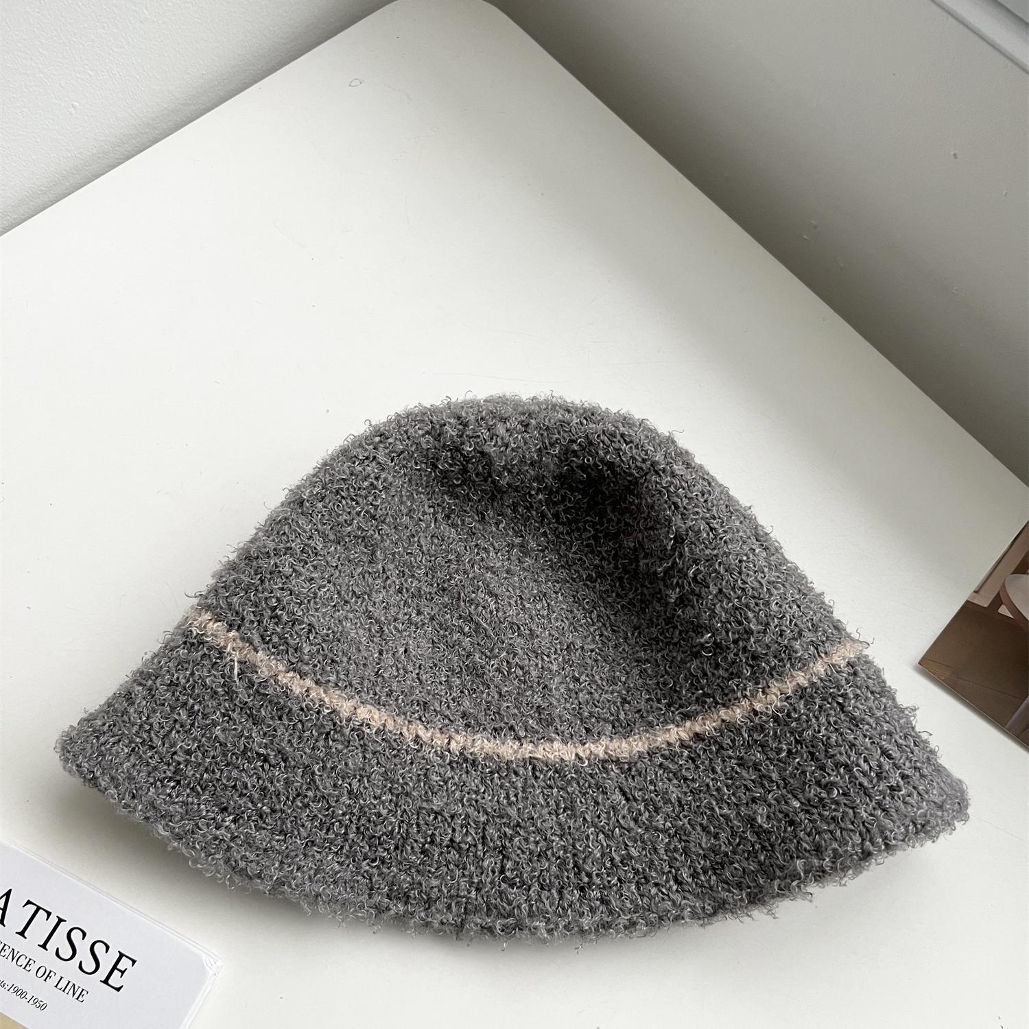 

Новая простая бархатная шляпа-рыбак, корейская ветрозащитная и теплая шляпа для женщин, повседневная и универсальная, подчеркивающая маленькое лицо, шляпа-ведро One Size