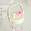 New Plastic Water Bottle With Straw Lid Portable Large Capacity Bubble Milk Tea Cups for Children Students Leak Proof Coffee Cup