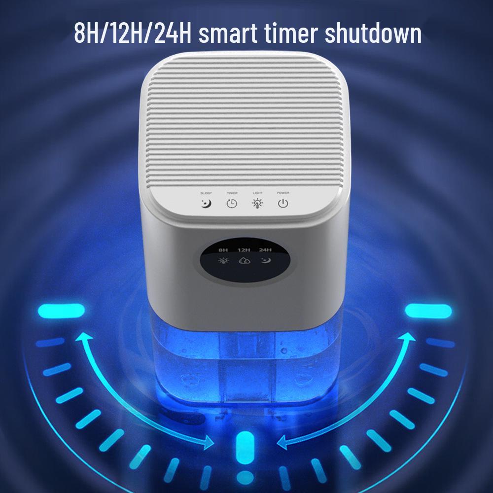 Smart Home Dehumidifier: High-Capacity Moisture Absorber for Bathrooms and Drying Spaces.