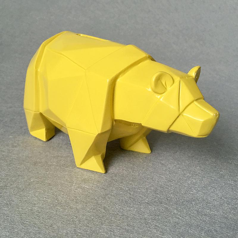 Klassische Cartoon-Sparschwein mit Eisbären-Design für Zuhause, Arbeitszimmer, Schlafzimmer oder Bürodekoration