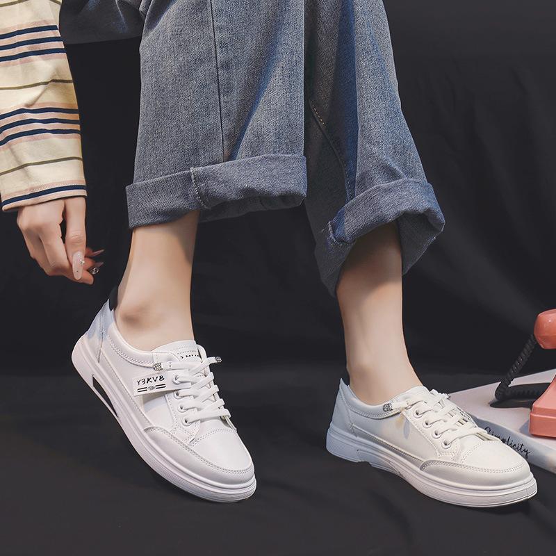Weiße Schuhe Damen Frühling Sneakers Damenschuhe Student Freizeitschuhe Laufschuhe Flache Pumps