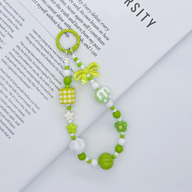 Colorful Handmade Beaded Phone Charm - Women s Lanyard Camera Pendant & Keychain Accessory