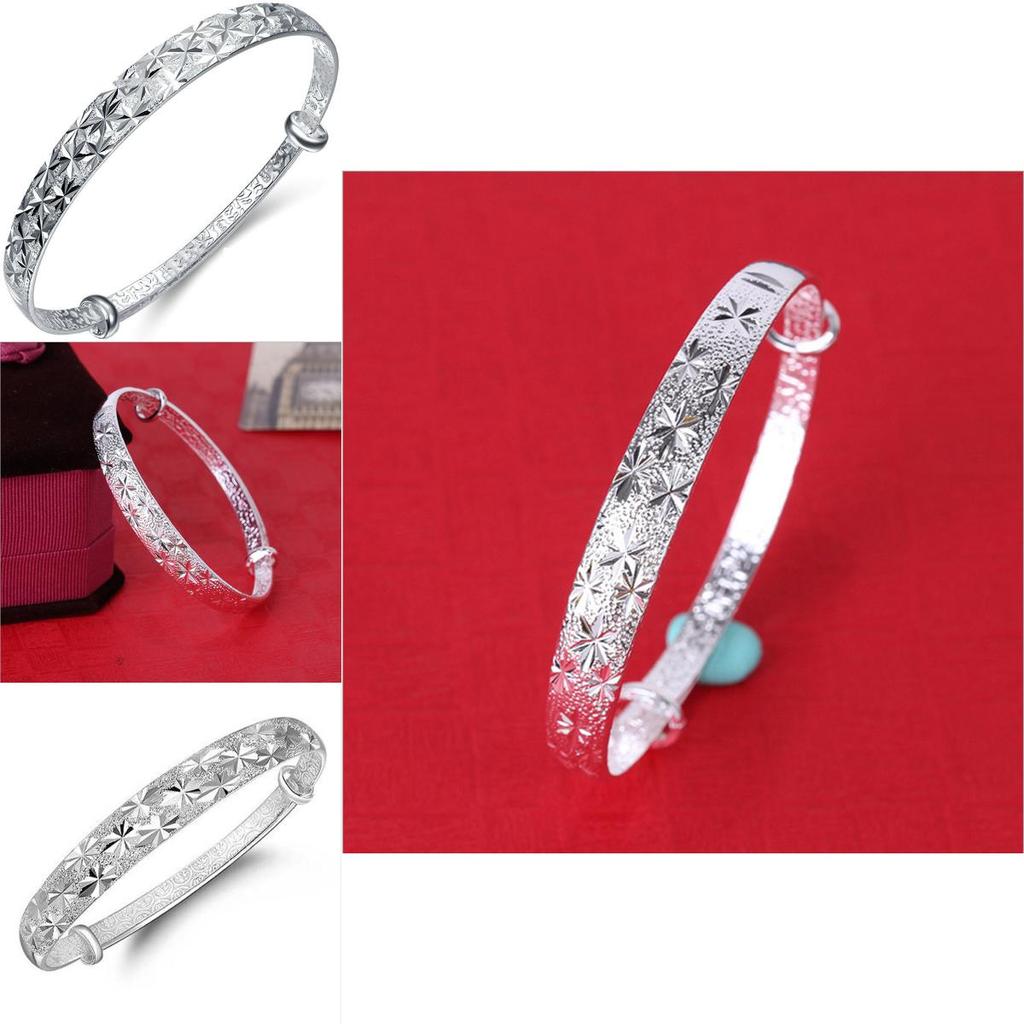 Timeless Women's Fashion Silver Star Adjustable Bracelet Adds Classic Charm