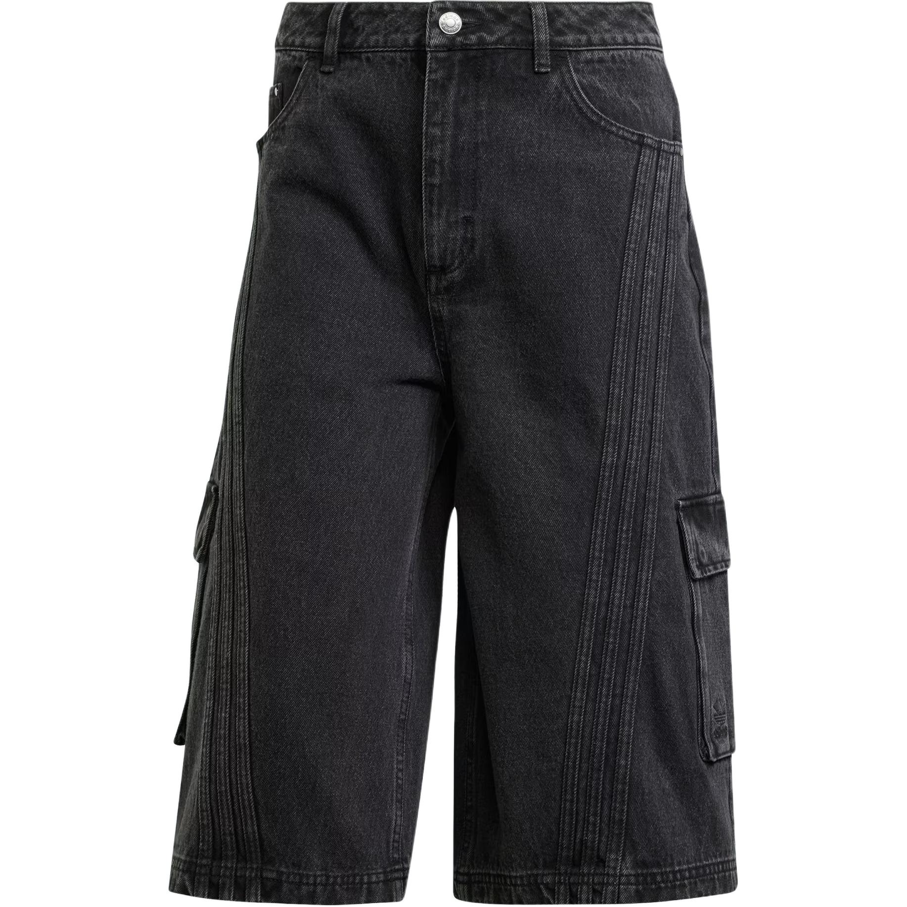 

Adidas Originals Adilenium Denim Capri Shorts Women Shorts Black JM9283 XS