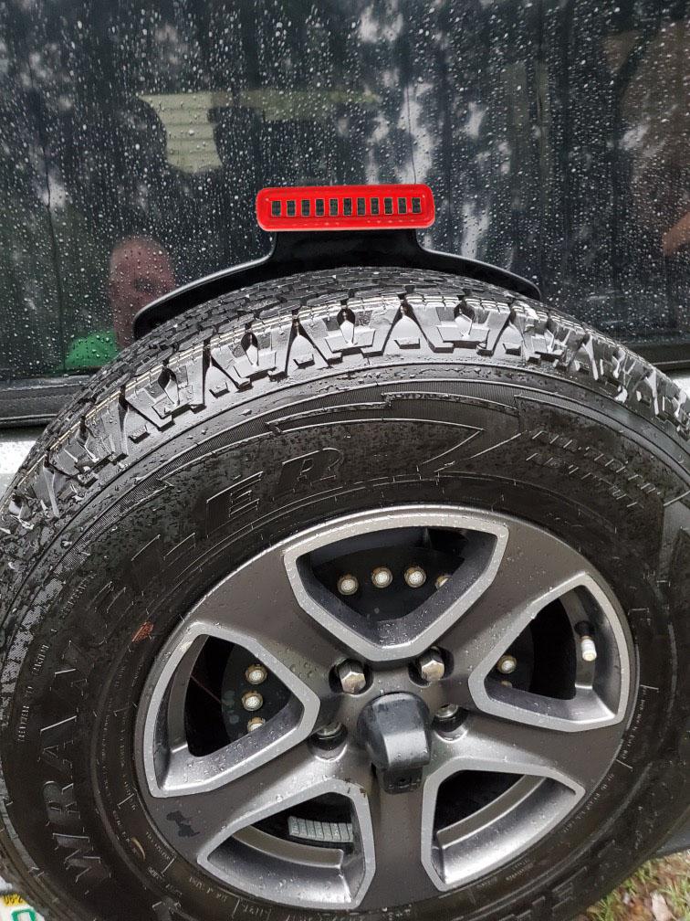 Car 3rd Brake Light Trim Cover High Mount Stop Lamp Cap For Jeep Wrangler JL 2018-2025