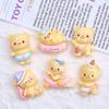 Sleepy Bear Cartoon Charms & Hair Clips - DIY Resin Shoe Decorations