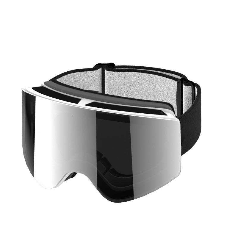 Double-layer Magnetic Cylindrical Ski Goggles Winter Anti-fog Impact-resistant Protective Skiing Equipment