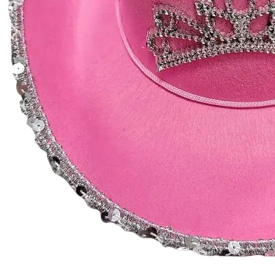 Hat Scarf Glasses Set Pink Series Felt Cowboy Hat with Feather Trim Pink Bandana Heart-Shaped Sunglasses Versatile Western Style Accessories