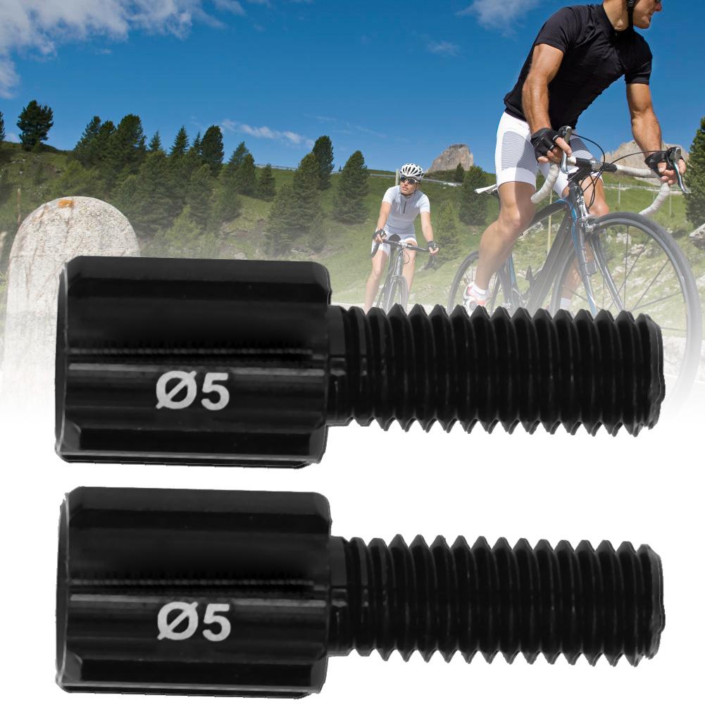 10PCS RC122 Black Road Bike Rear Derailleur Brake Cable Line Thumb Shifter Adjuster ScrewM5