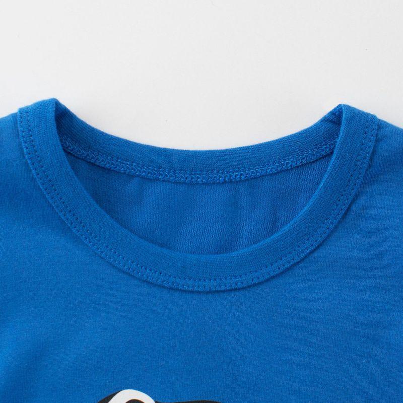 27Kids Kidsren's Clothing Kidsren's Summer Short-Sleeved T-Shirt Tops Boys' Dinosaur Print Bottoming Shirt Baby Pure Cotton Clothes