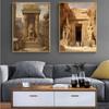 Ancient Egyptian Building Pyramid Prints Poster Canvas Painting Modern Wall Art Pictures For Living Room Bedroom Home Decoration