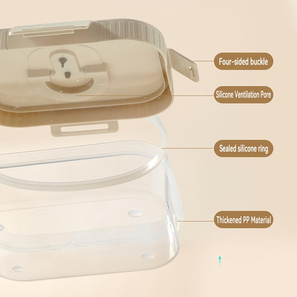 Microwave Plastic Divided Lunch Box With Lid Large Capacity Food Container For Hot And Cold Food Kids Students Sealed Bento Box