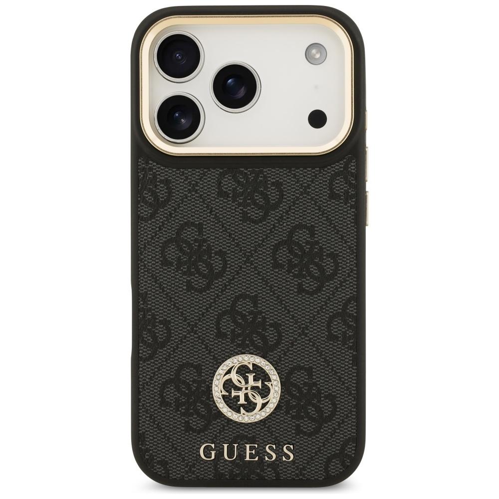 Guess 4G Strass Logo MagSafe Case for iPhone 17 Pro Black