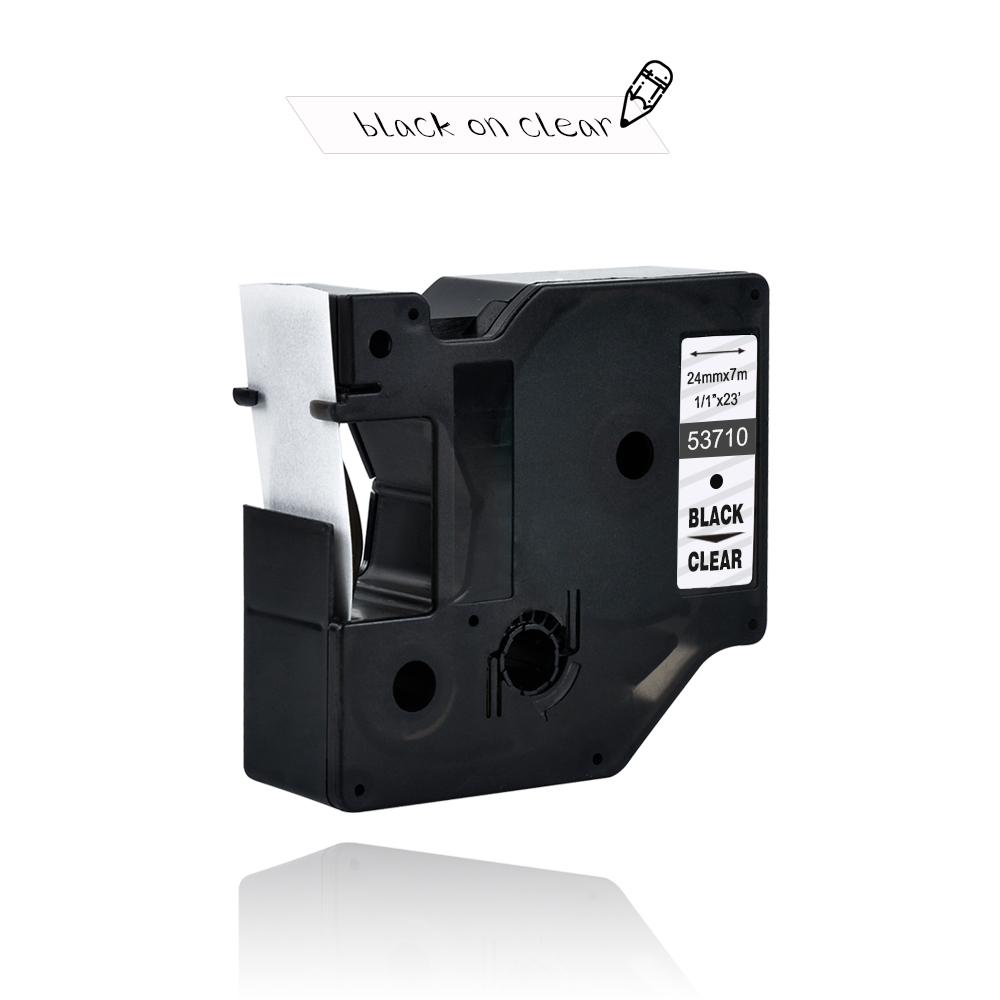 1pcs Compatible Dymo D1 24mm Tapes 53710 53713 53716 53718 53721 53722 53723 53724 Ribbon for Dymo Label Manager LM 160 210D