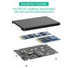 SSDs Adapter Kombinieren M.2 mSATA zu 2,5 Zoll SATA3.0 Adapter Konverter mit Kunststoffgehäuse Externes SSDs Gehäuse Box