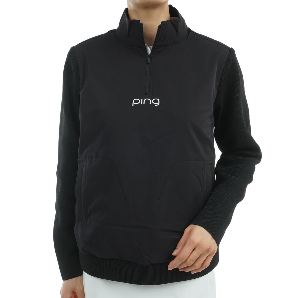

Thermal Blouson Golf Outerwear S [Pin Apparel] Women s Half-Zip (Stretch) / / 622-4220900 010_Black