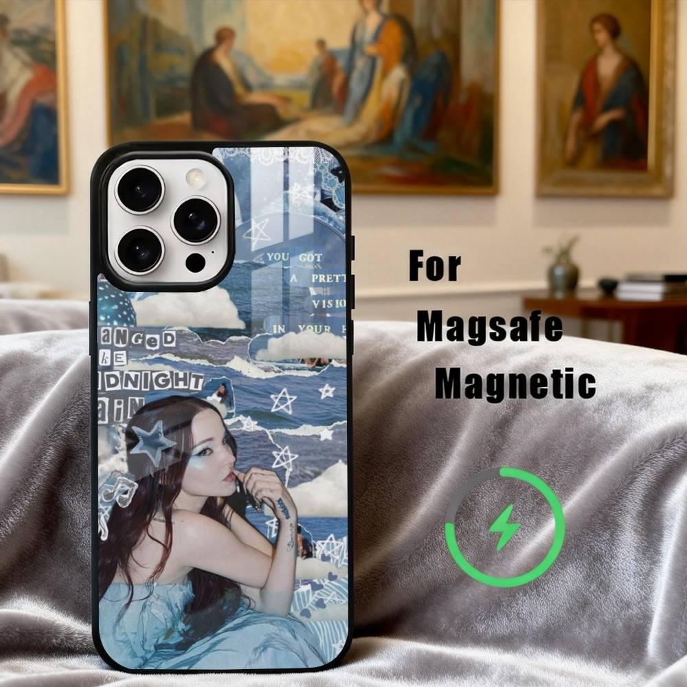 Hübsche D-Dove C-Cameron Schauspielerin Handyhülle Für iPhone17,16,15,14,13,12,11 Plus, Für Magnetisches Kabelloses Lade Cover