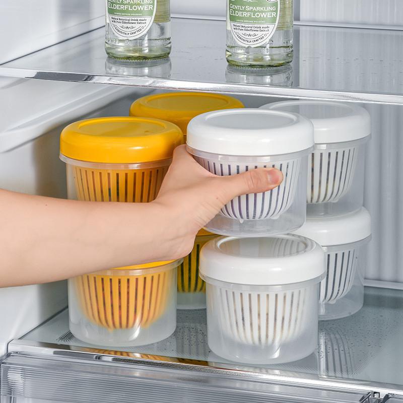 Plastic Food Storage Container With Lid For Fruits And Vegetables Home Kitchen Organizer