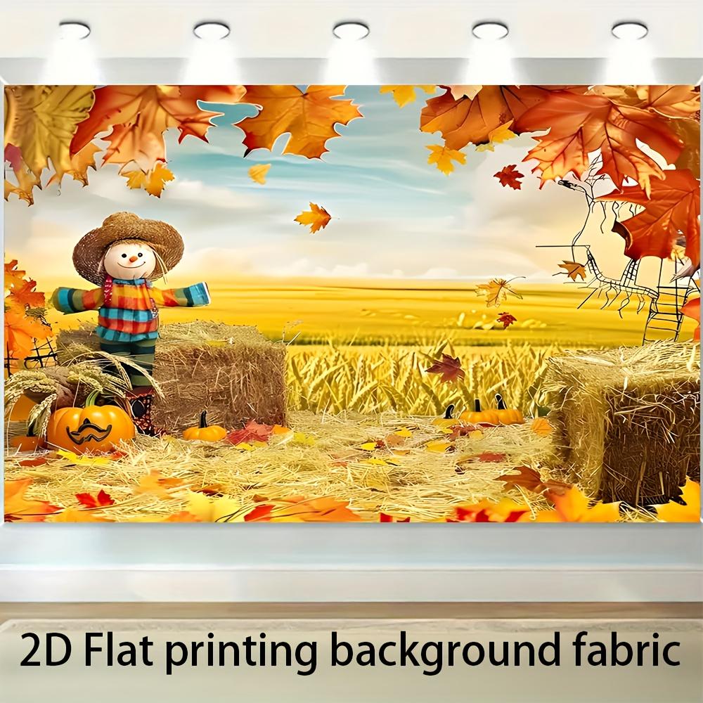 1 Piece of 2D Plane with a Harvest and Thanksgiving Background Highly Suitable As a Backdrop for Family Room and Seasonal