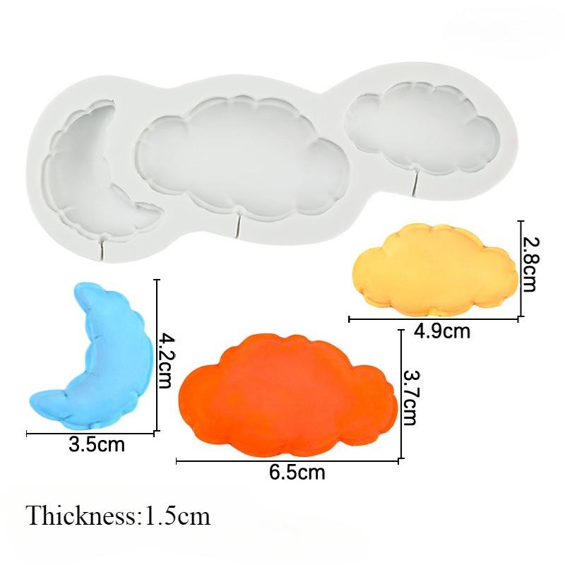 Number Lollipop Silicone Sugarcraft Mold Heart Star Cloud Fondant Chocolate Molds Resin Tools Mousses Cupcake Decorating Tools