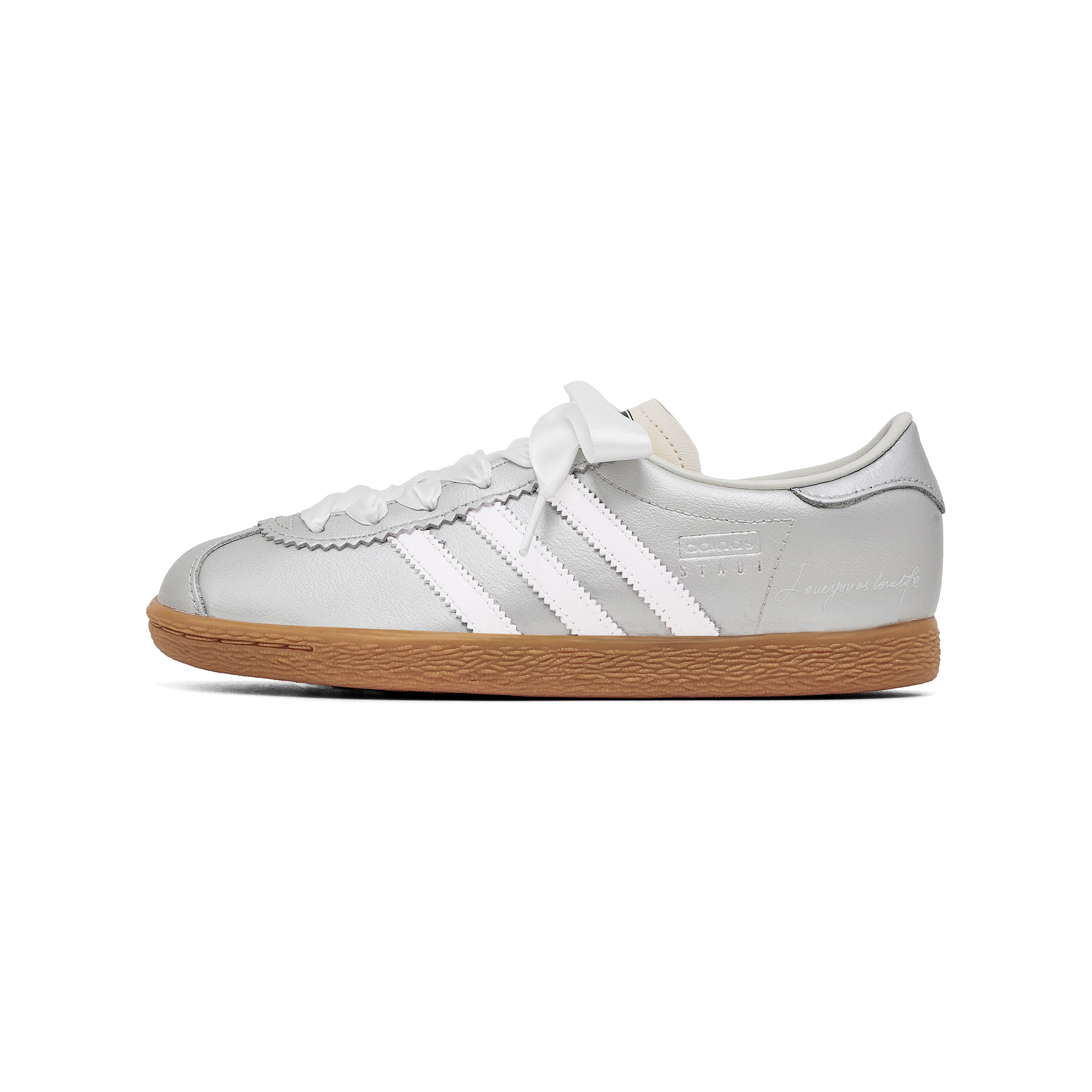 

Adidas Originals Stadt Silver White Slip Resistant Abrasion Resistant Low top German Army Trainers Unisex Silver JR6343(Team1576-) 38