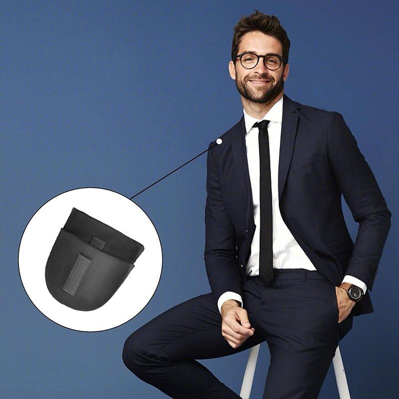 2 STuks Ademende Onzichtbare Klittenband Schouderkussentjes voor Mannen en Vrouwen, Afneembaar Sponsje, Brede Schouders Rechte Hoeken En Antislip Schouders
