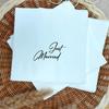 20Pcs Just Married Cocktail Napkins Cheers Beverage Napkin Bridal Shower Engagement Bachelor Party Wedding Reception Table Decor