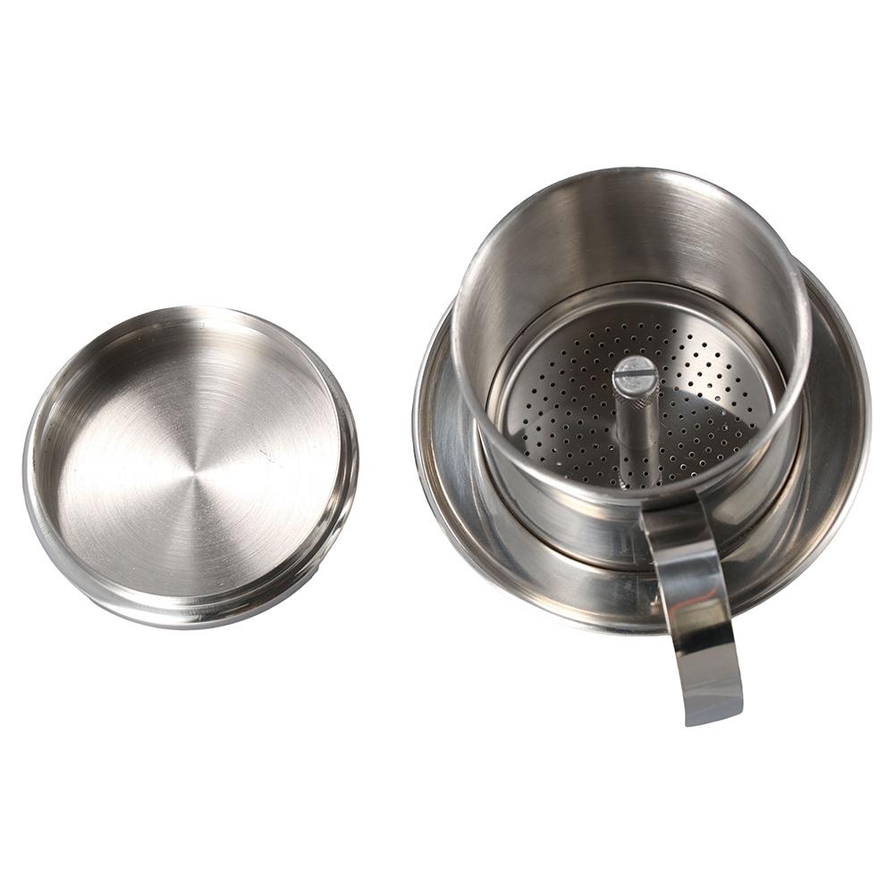 Opakovaně použitelný kuchyňský ruční kávovar, přenosný nerezový hrnec se sítkem, nástroj pro přípravu kávy, kávový filtr, překapávač