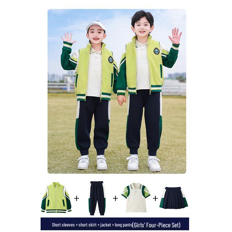 Cool Meila Spring & Autumn Sports Suit: Student & Kindergarten Uniform for Group Performances
