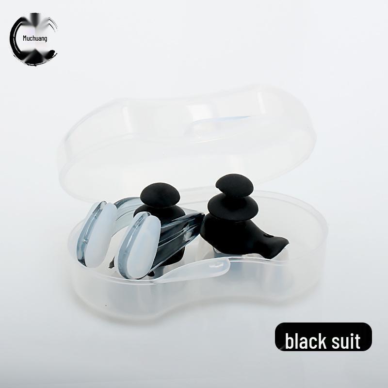 Silicone Waterproof Swimming Earplugs & Nose Clip Set - New Upgrade