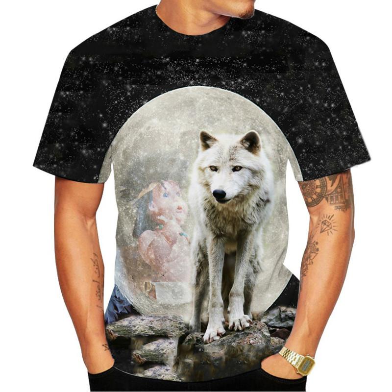 Buy Popular 3D Wolf T-shirt,3D Printed 