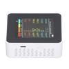 Air Quality Monitor Portable LCD Backlight Screen CO2 TVOC HCHO PM2.5 PM10 Detector with Alarm White