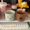 Cute Little Fresh Mint Green Rabbit Ceramic Water Cup, Bear Coffee Cup Couple Rice Bowl