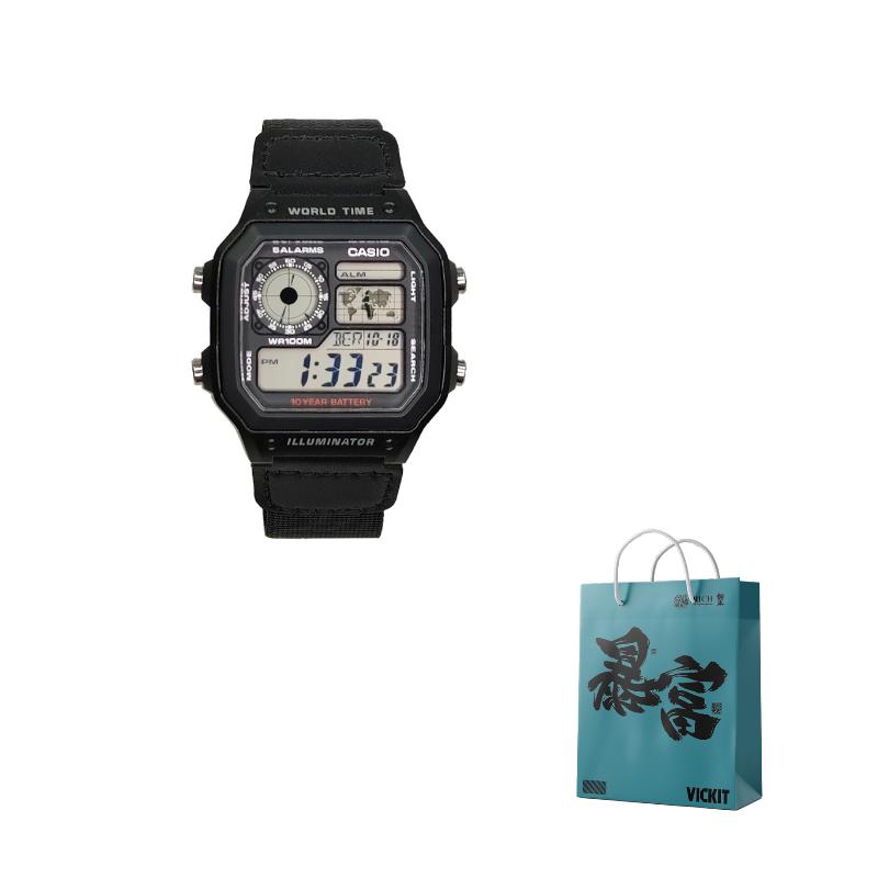 CASIO Men YOUTH Black Watch AE-1200WH-1A